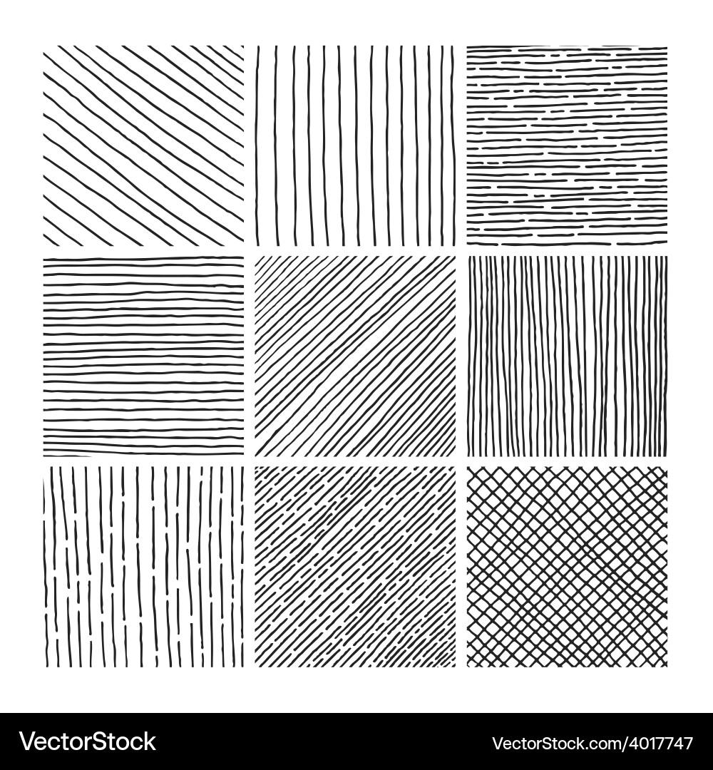 Ink Hatching Texture Pattern vector image