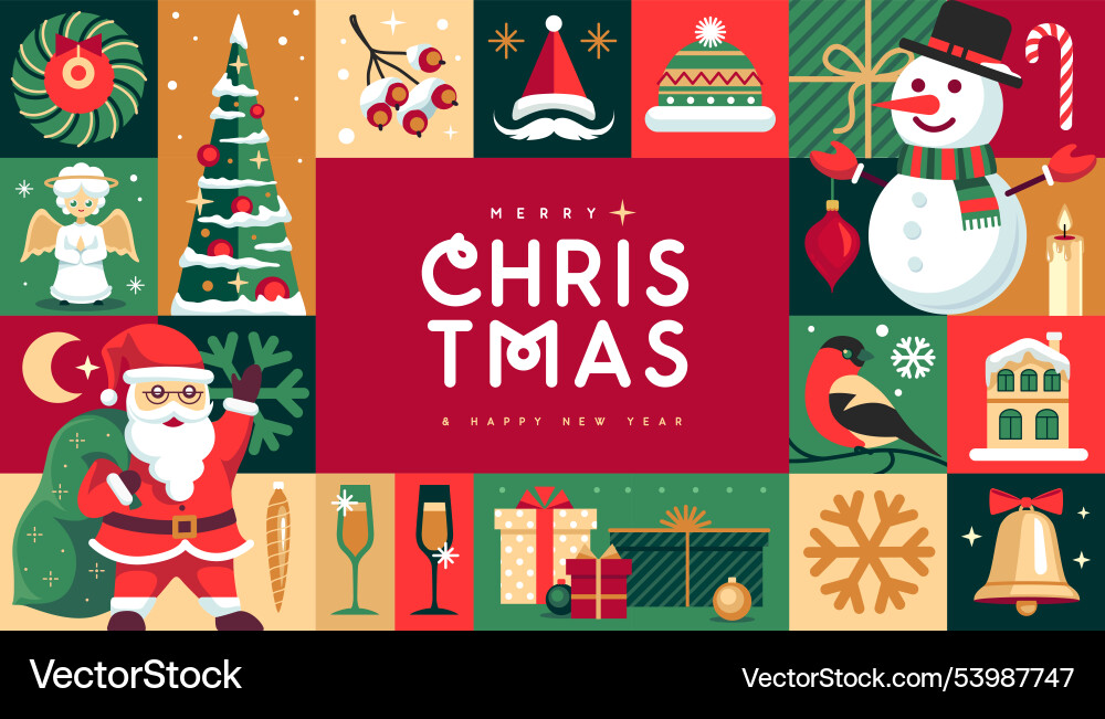 Merry Christmas Celebration Card Merry Christmas Celebration Card vector image