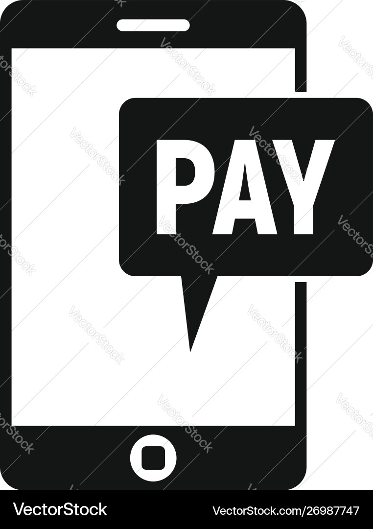 Web payment icon simple style Web payment icon simple style vector image