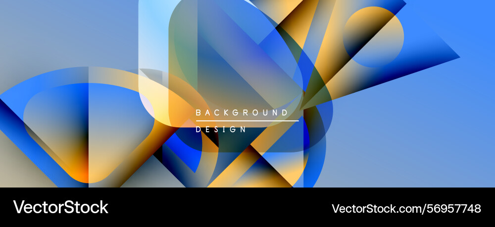 Abstract geometric shapes overlap creating Abstract geometric shapes overlap creating vector image