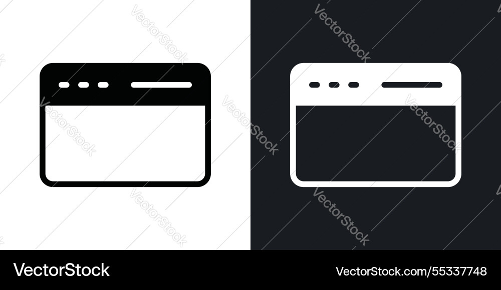 Browser icons set black and colored style Browser icons set black and colored style vector image