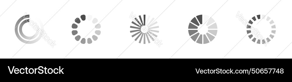 Download signs set load icons data Royalty Free Vector Image