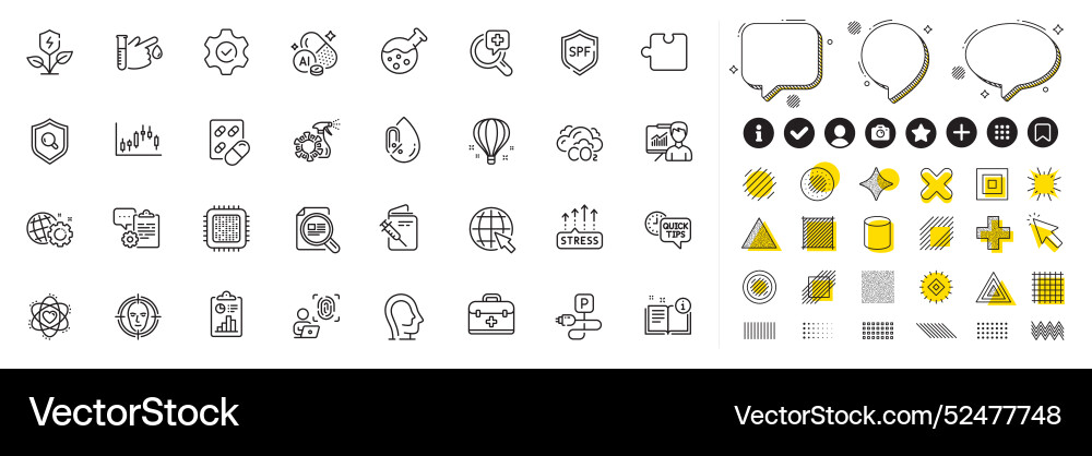 Set of computer fingerprint inspect and clipboard Set of computer fingerprint inspect and clipboard Vector Image