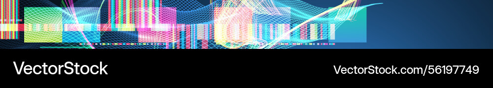 Abstract data waveform background with dynamic Abstract data waveform background with dynamic vector image
