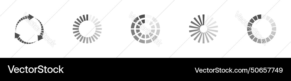 Download signs set load icons data Royalty Free Vector Image