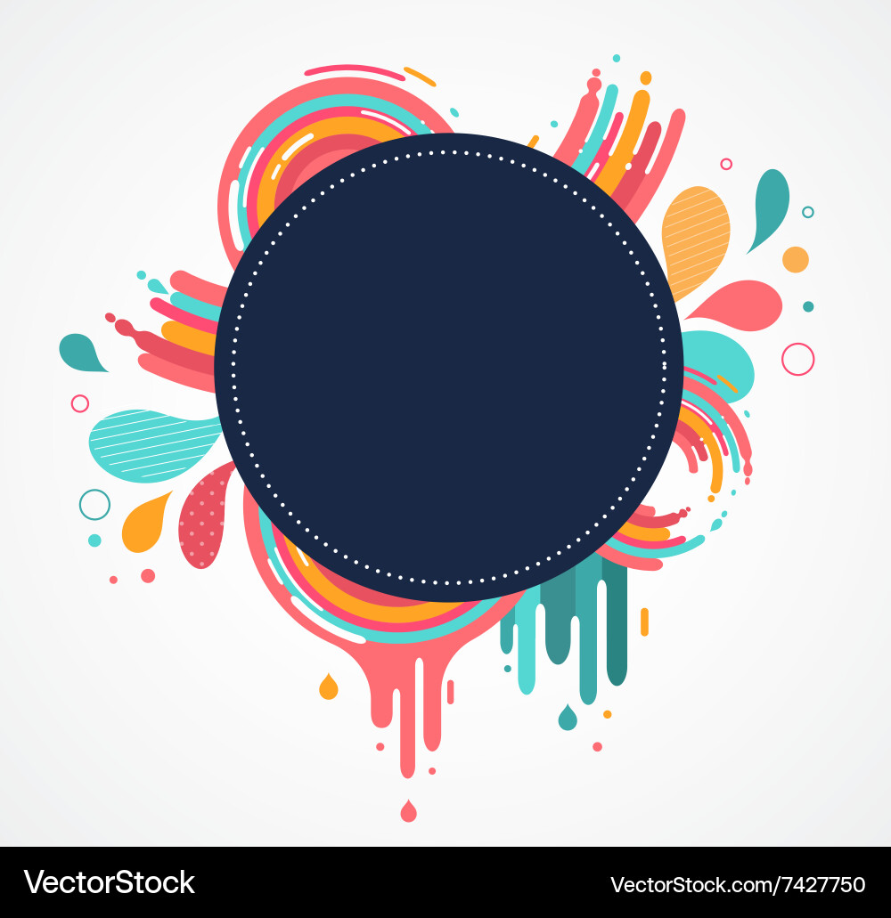 Abstract Colorful Splash Background Vector Image