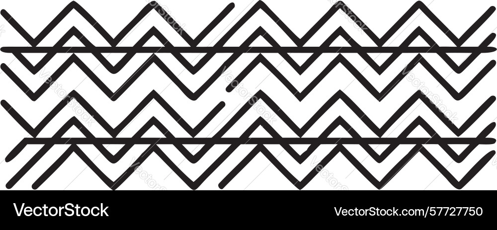 Abstract geometric zigzag pattern modern vector image