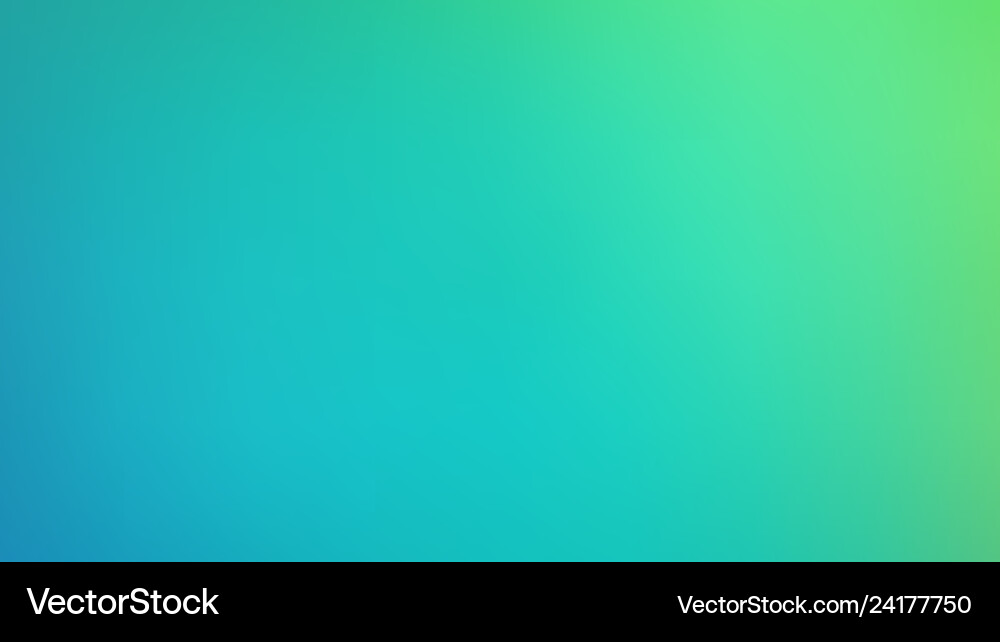 Abstract green and blue blurred gradient mesh vector image