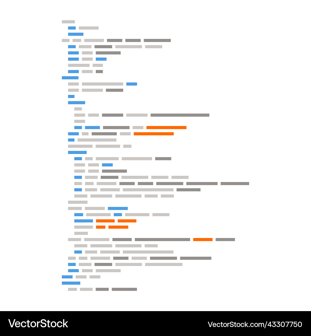 Code Snippet auf weißem Hintergrund vektorbild