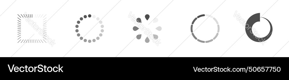 Download signs set load icons data Royalty Free Vector Image