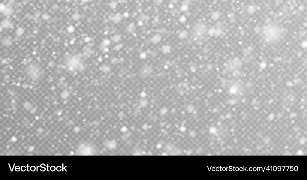 Falling snow in motion white blurred snowflakes Falling snow in motion white blurred snowflakes Vector Image