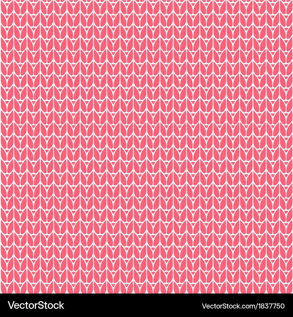 Knitting pattern Vector Image