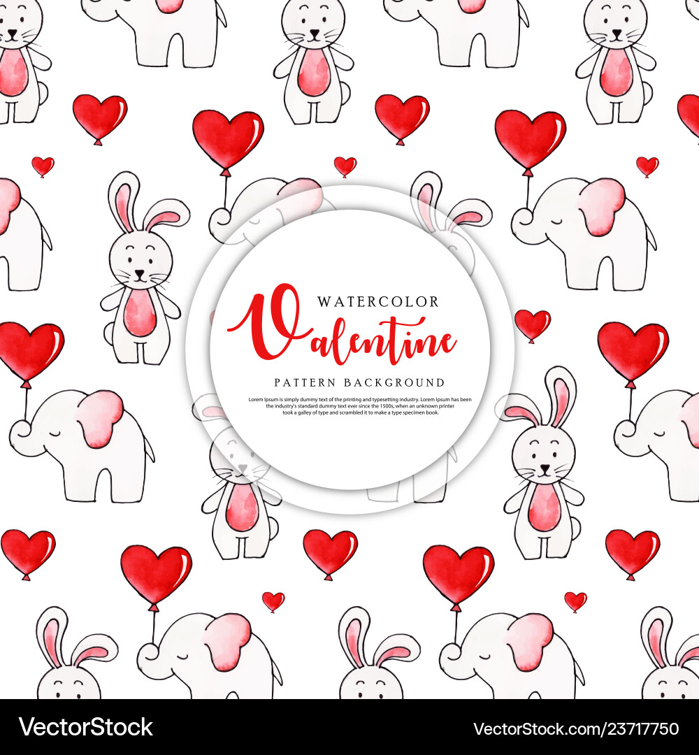 Valentine pattern background Valentine pattern background vector image