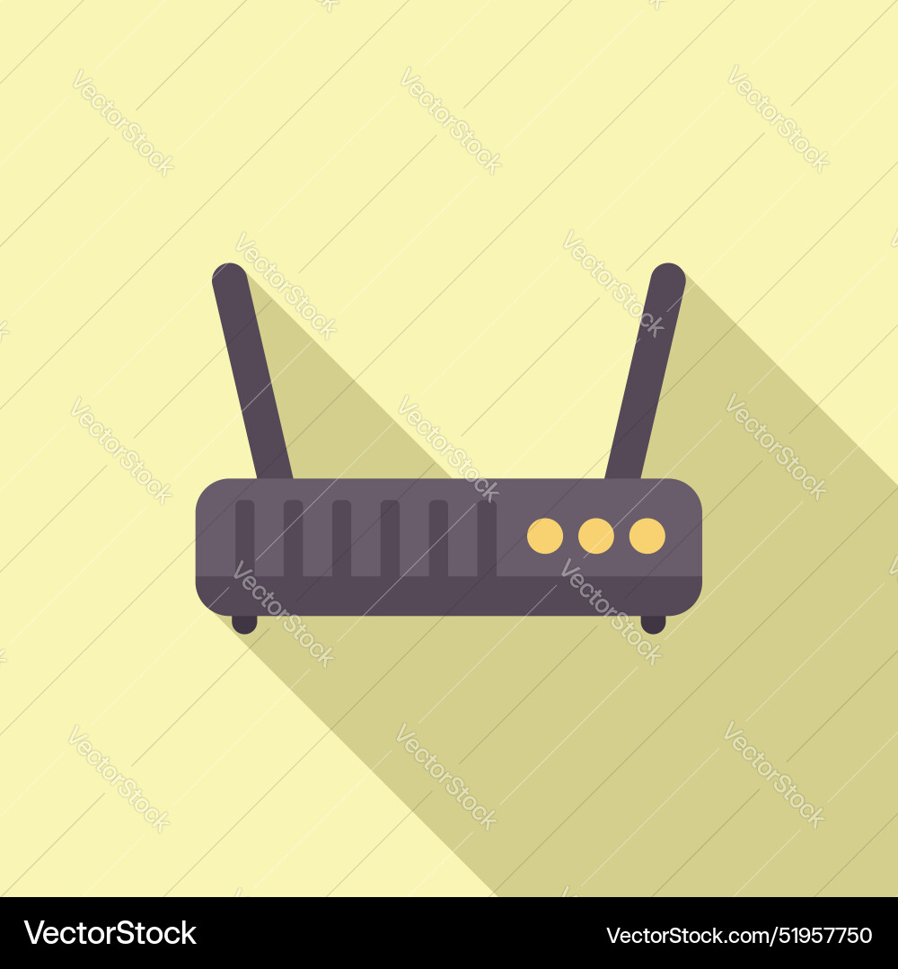 Wireless router providing internet connection Wireless router providing internet connection vector image