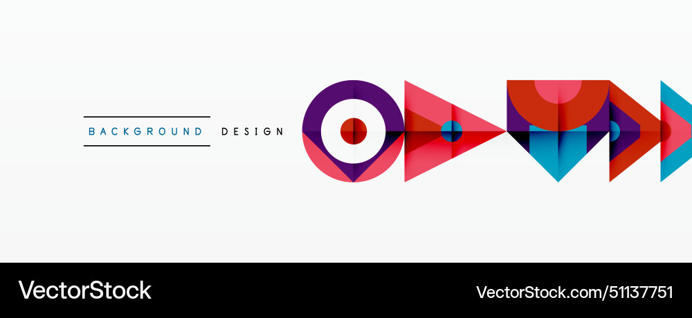 A colorful logo with arrows pointing in different Vector Image