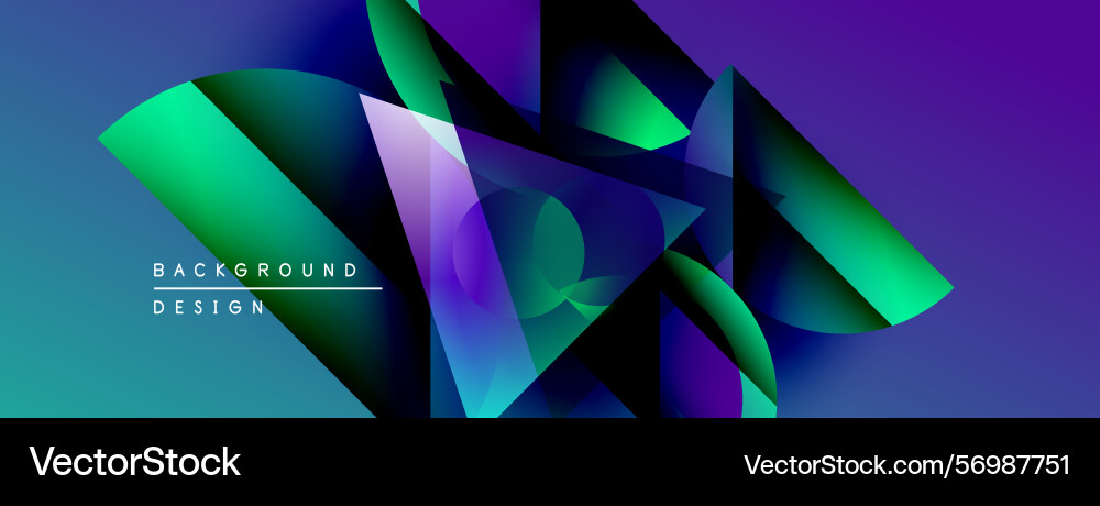 Abstract geometric shapes overlap creating Abstract geometric shapes overlap creating vector image