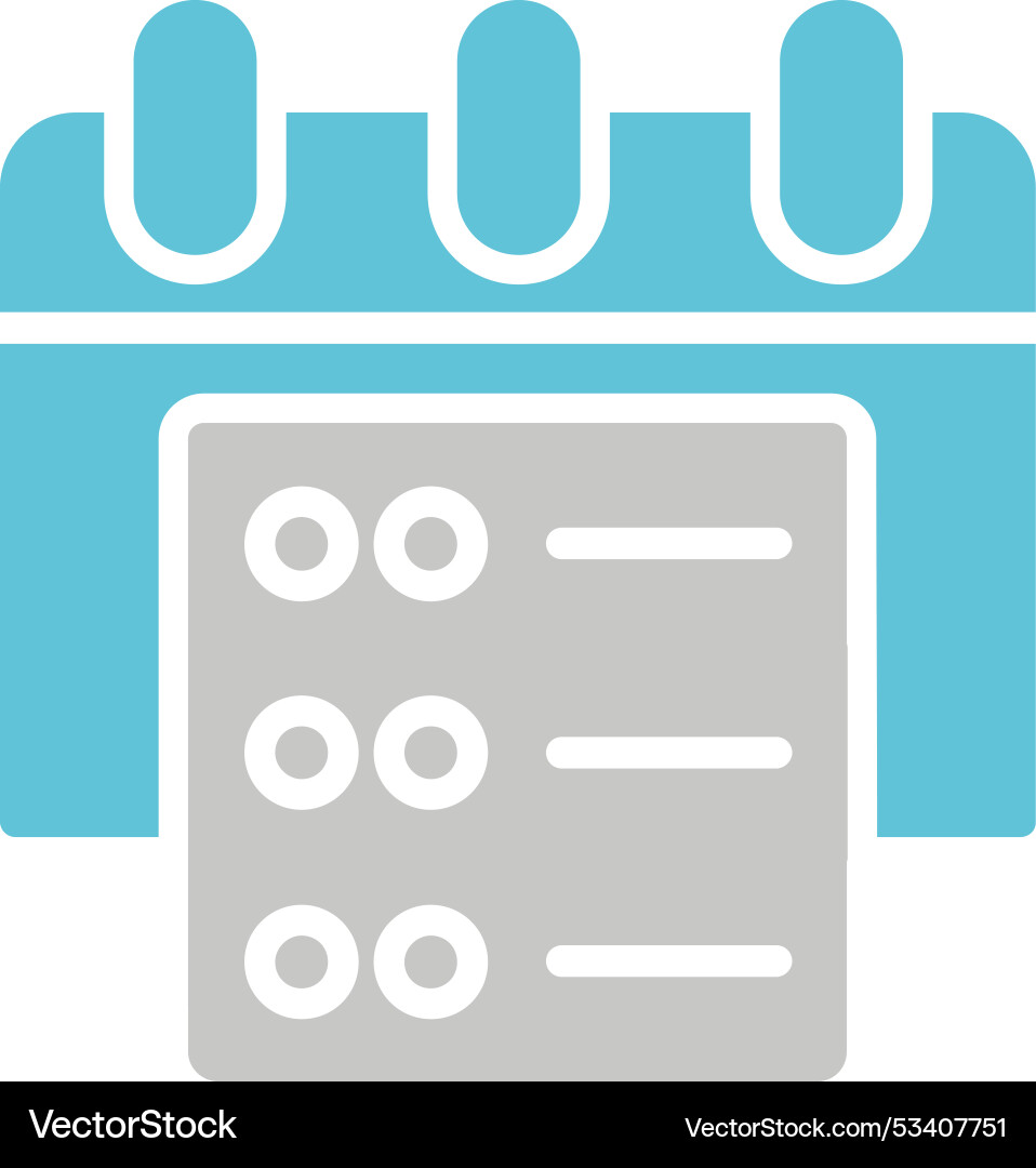 Database glyph two colour icon vector image