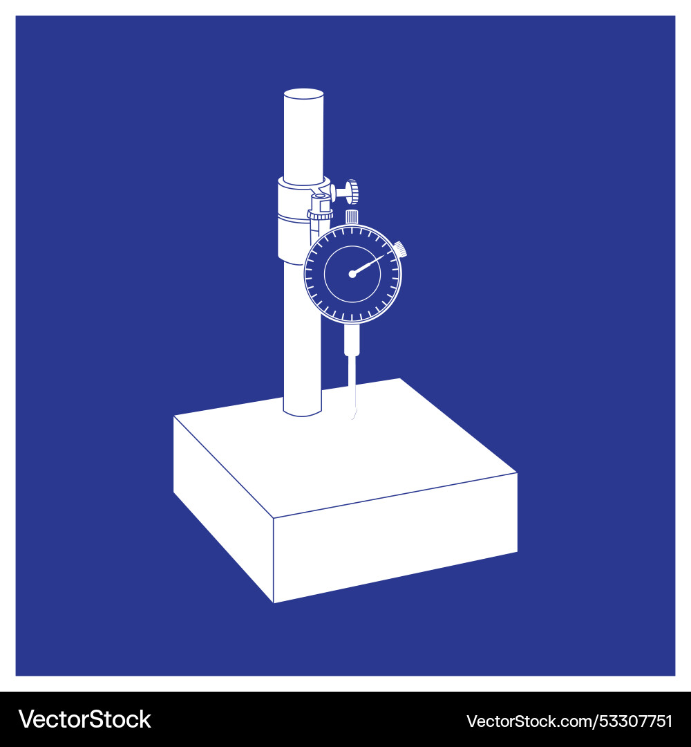 Dial indicator logo simple design Dial indicator logo simple design vector image