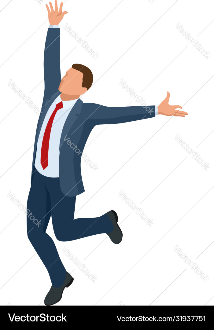 Isometric businessman isolated on write creating Isometric businessman isolated on write creating Vector Image