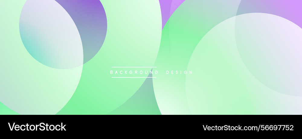 Abstract background features overlapping circles Vector Image