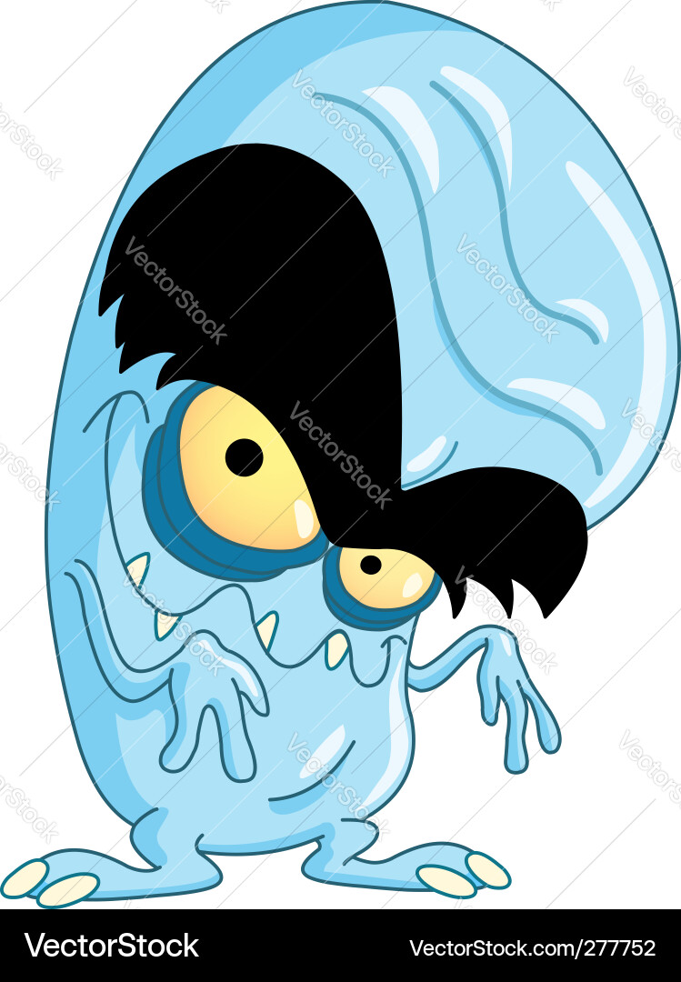Cute Cartoon Monster Vector Image