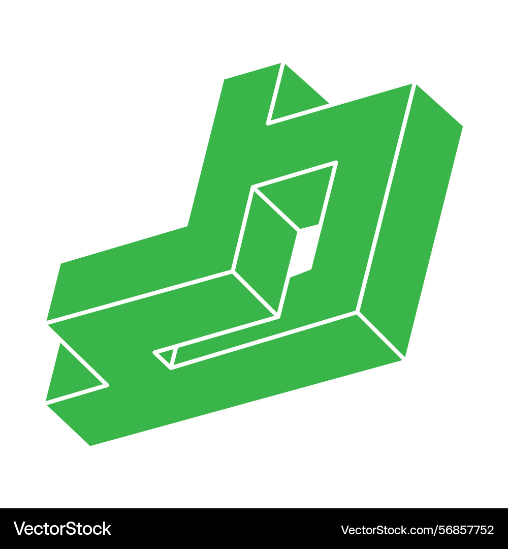 Illusion shape 3d geometry objects optical Illusion shape 3d geometry objects optical vector image