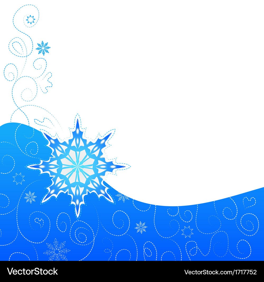 Snowflake on a paper background Vector Image