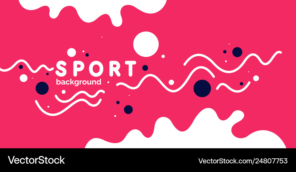 Abstract background with wavy lines and splashes vector image