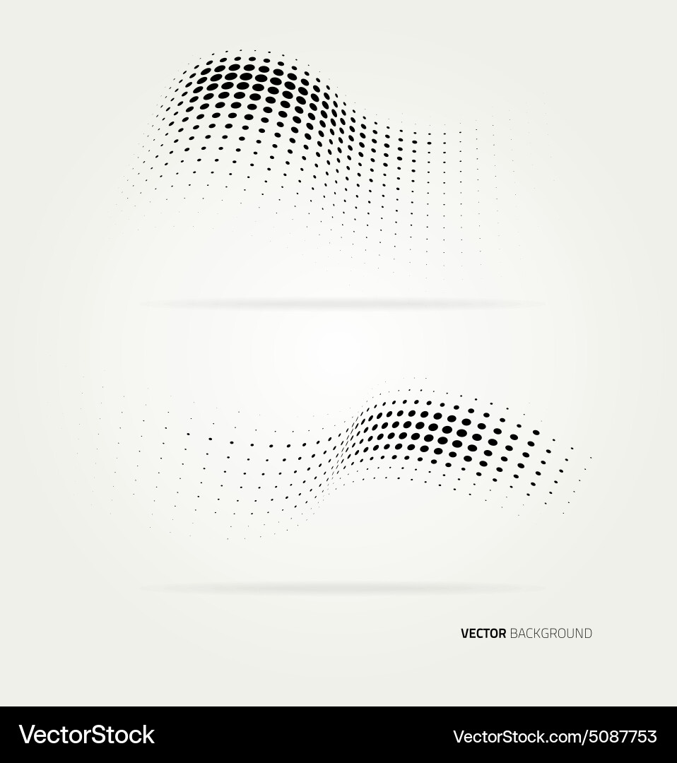 Abstract Halftone Dots Background vector image