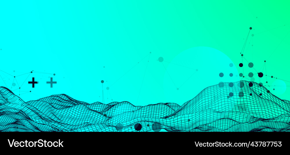 Abstract wave is made in a frame style Abstract wave is made in a frame style vector image