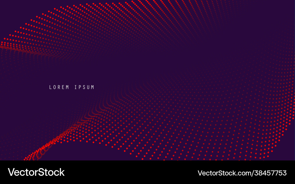Background with color abstract wave dots Background with color abstract wave dots vector image