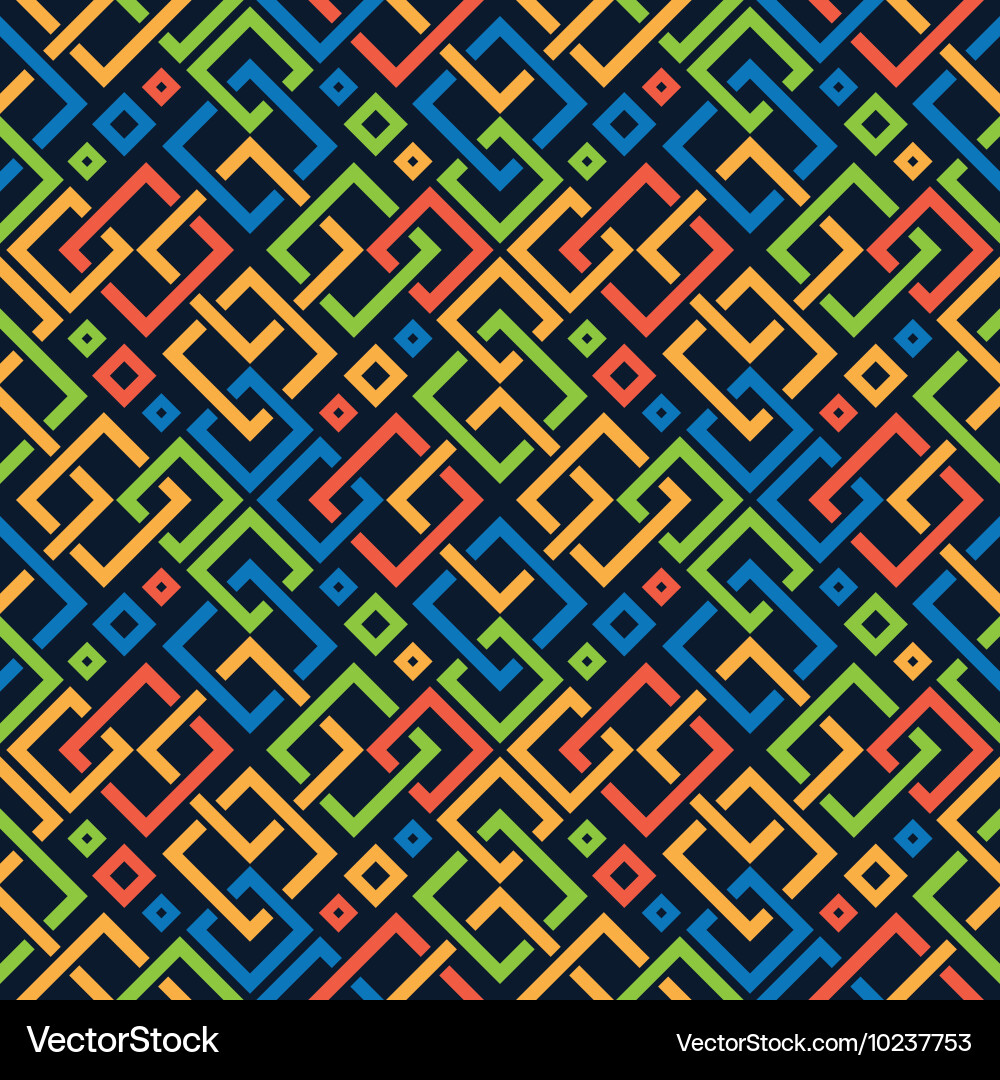 Geometric Square Pattern Vector Image