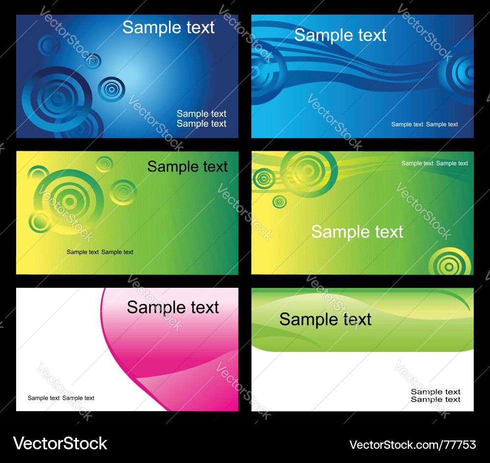 Modern Abstract Card Pattern vector image