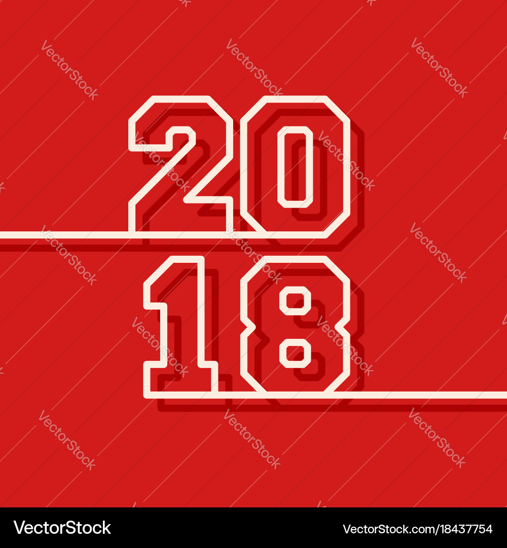 2018 cover template Vector Image