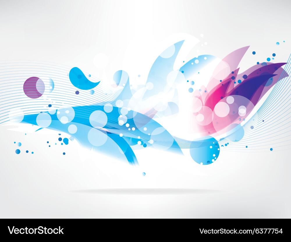 Abstract background with colored elements vector image