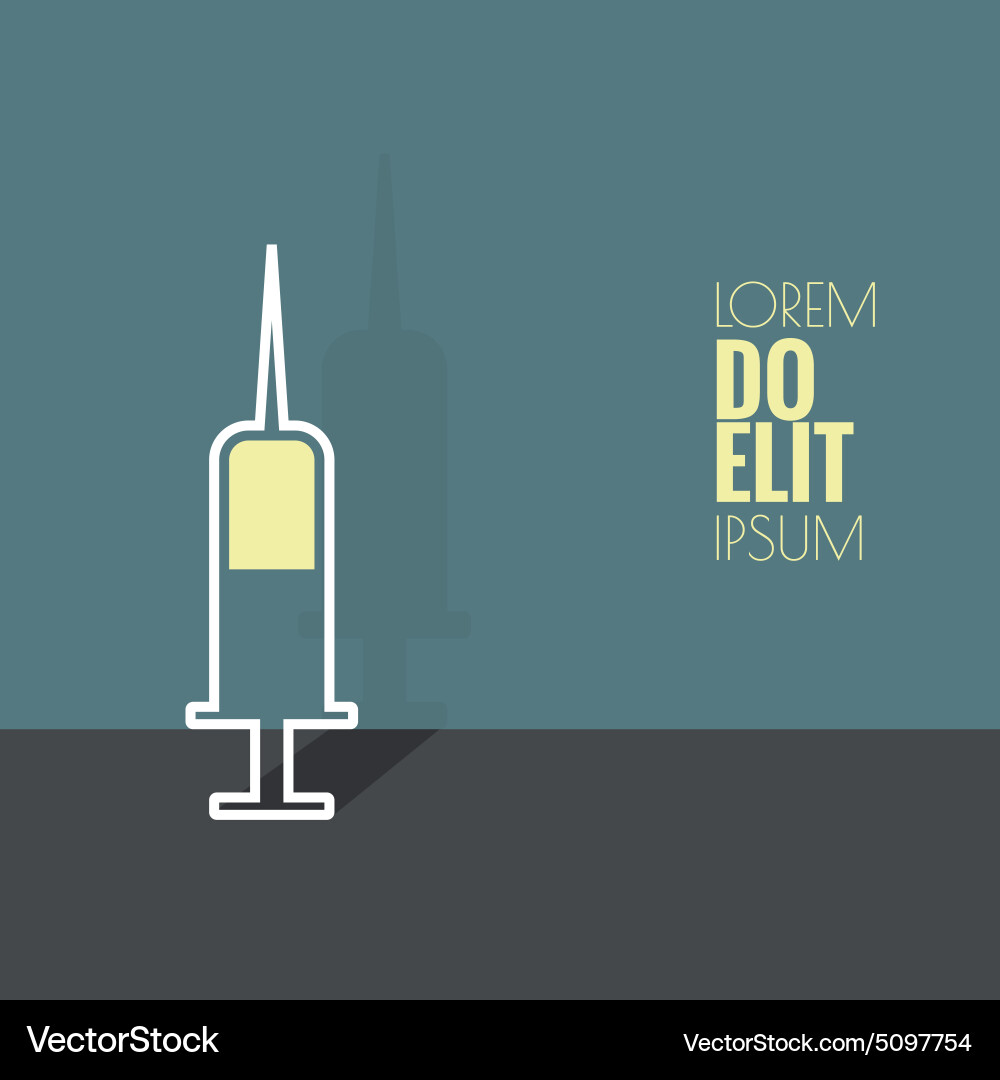 Abstract background with injection vector image