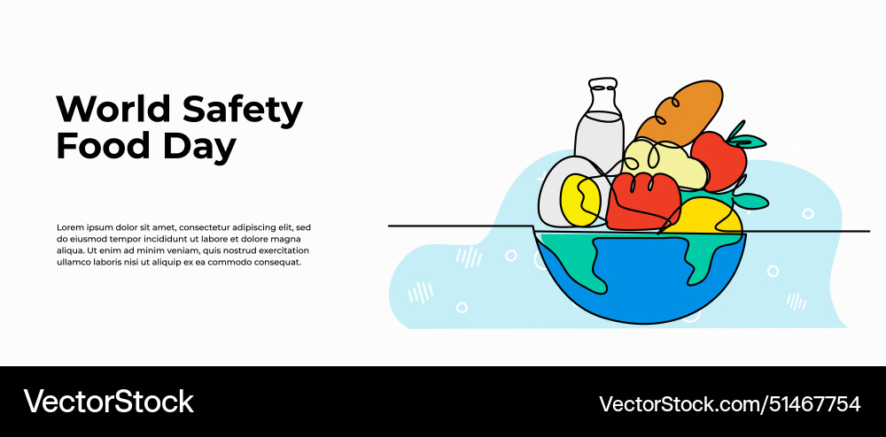 Continuous one line design of world security Vector Image