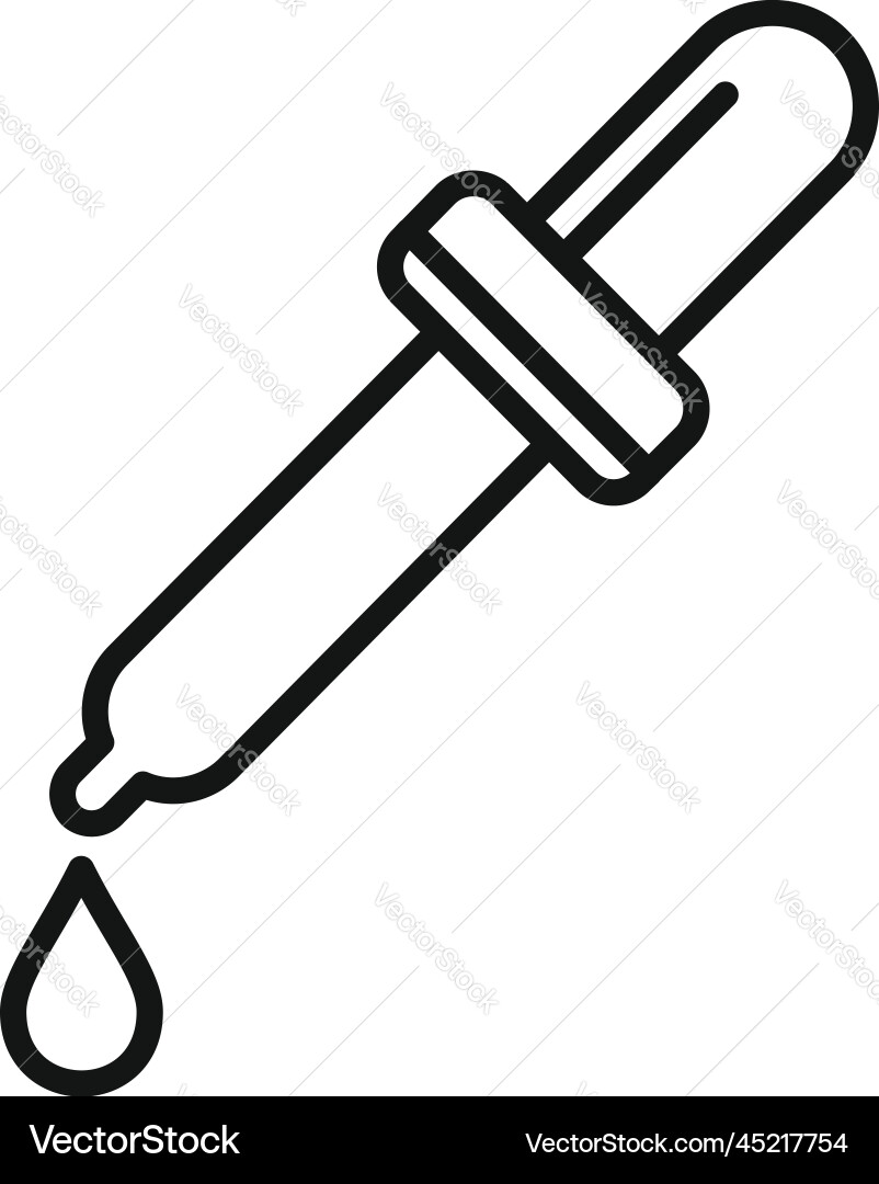Dropper-Icon skizzieren Bestenallergie Dropper-Icon skizzieren Bestenallergie vektorbild
