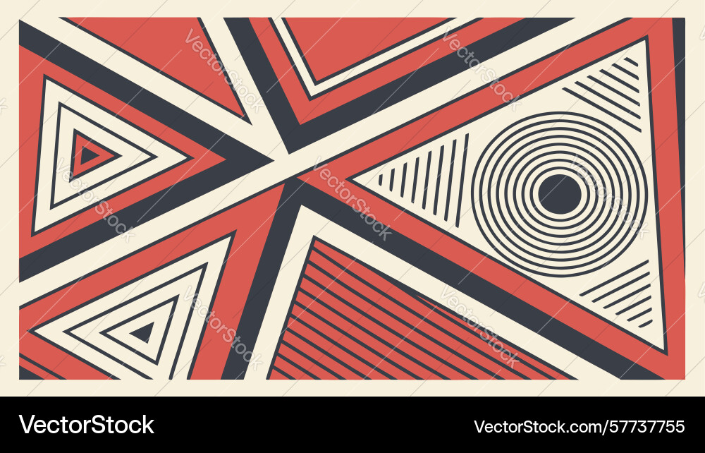Dynamic triangular geometric pattern design vector image