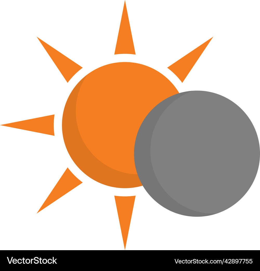 Eclipse icon design template Eclipse icon design template Vector Image