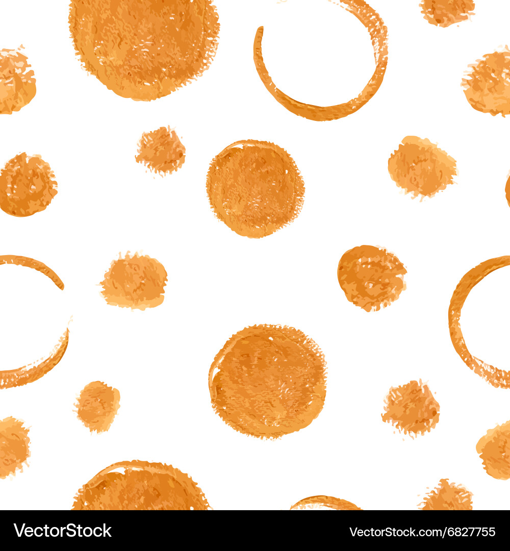 Gold abstract seamless pattern with dots vector image