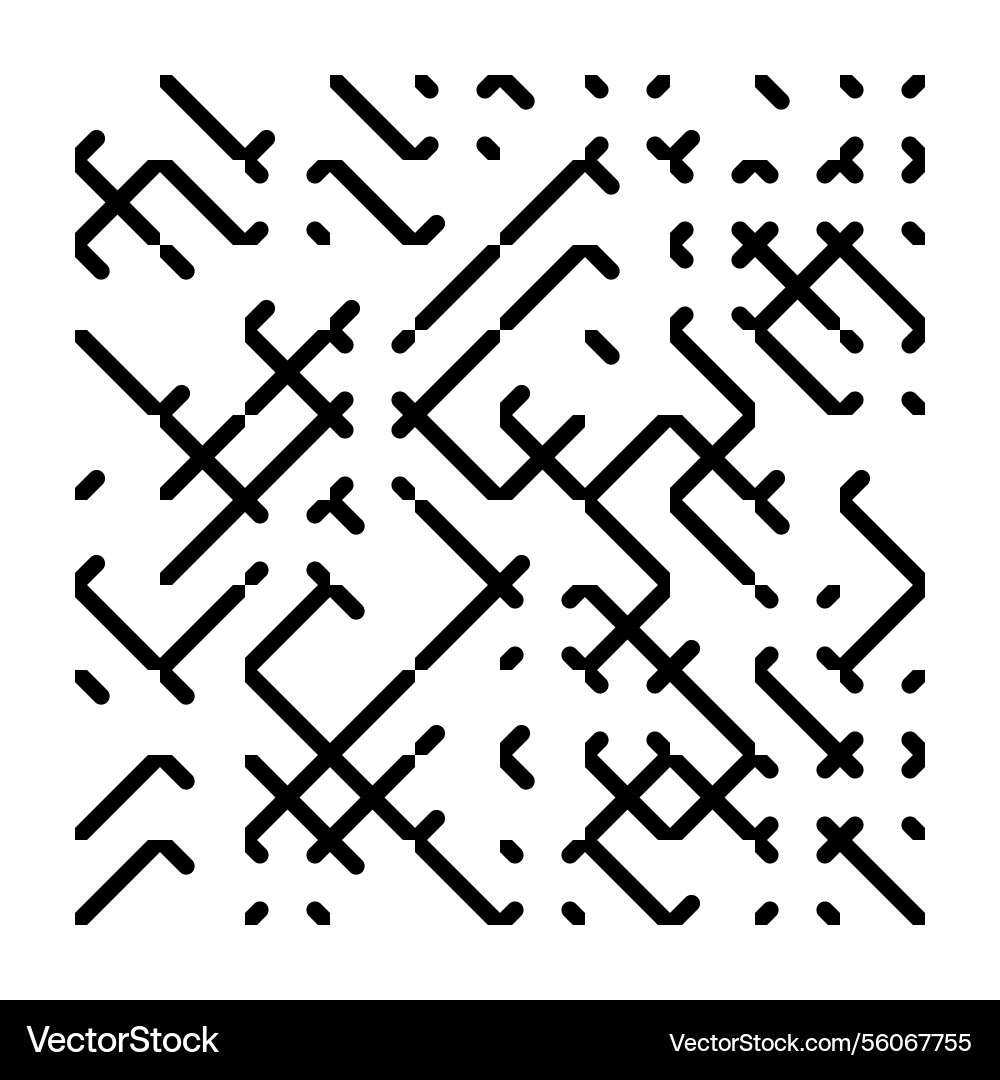 Intricate abstract pattern of interconnected Vector Image
