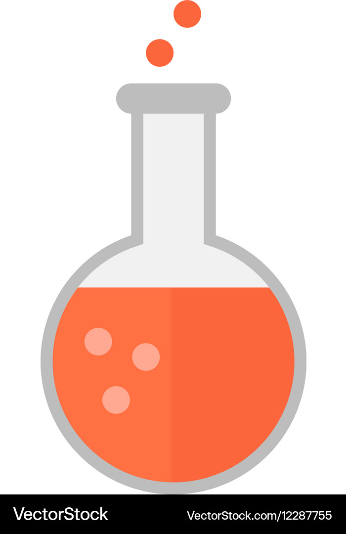 Lab flask isolated Vector Image
