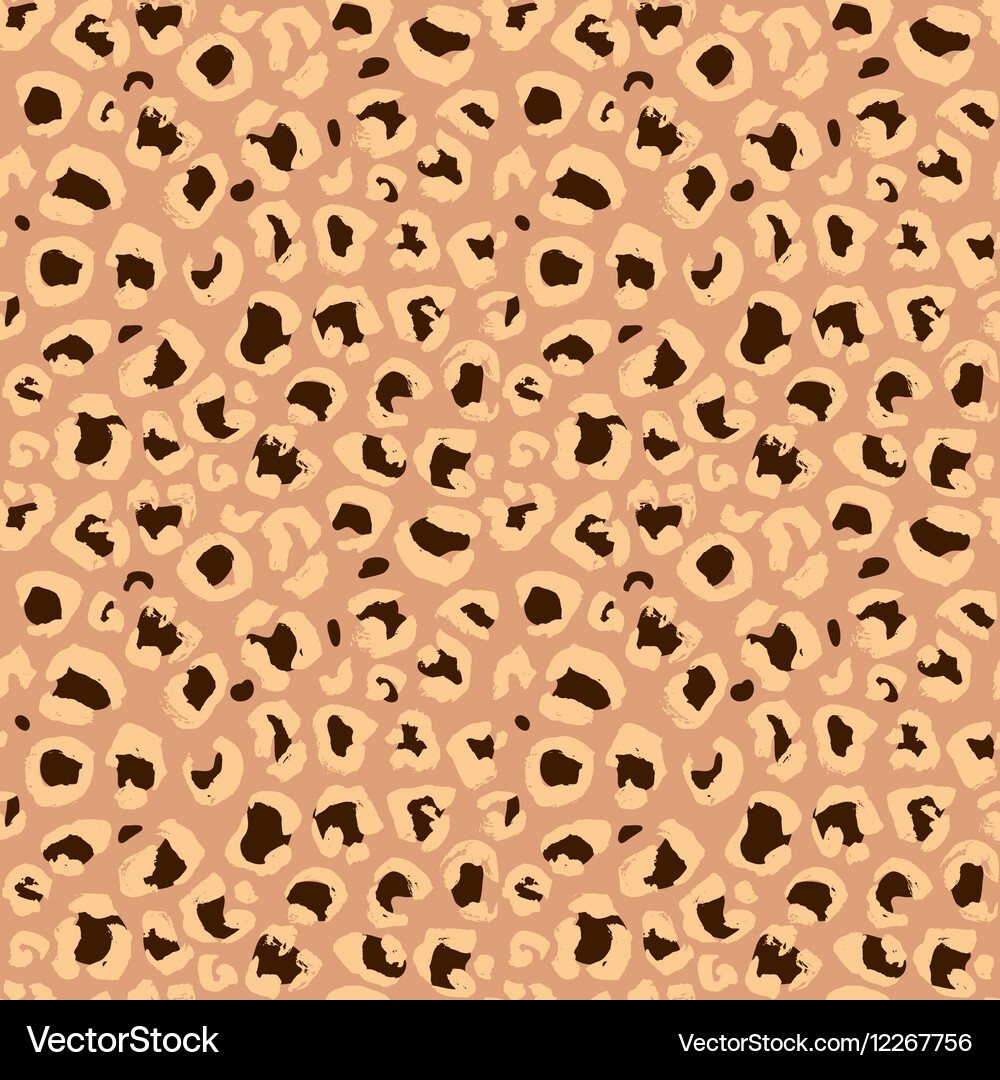 Leopard print seamless pattern Vector Image
