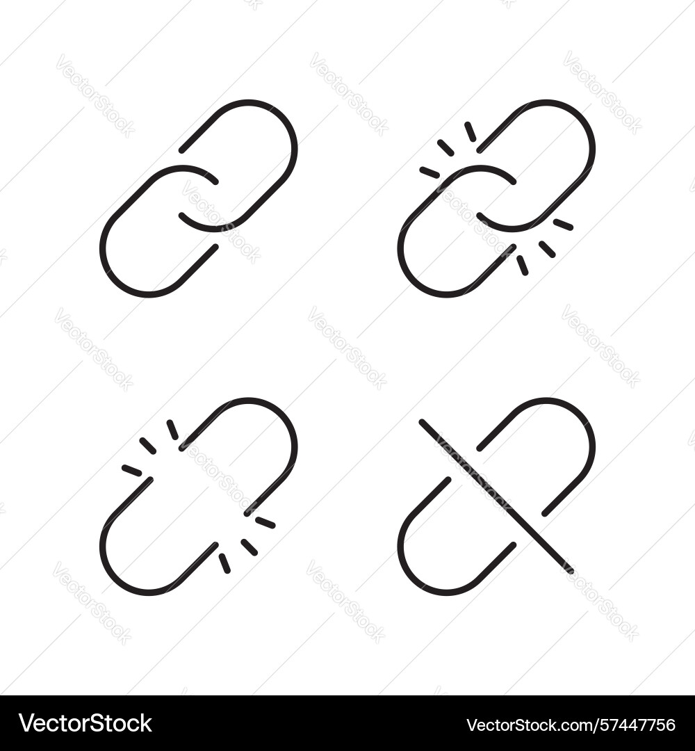 Link Symbol gesetzt url copy Vektorbild