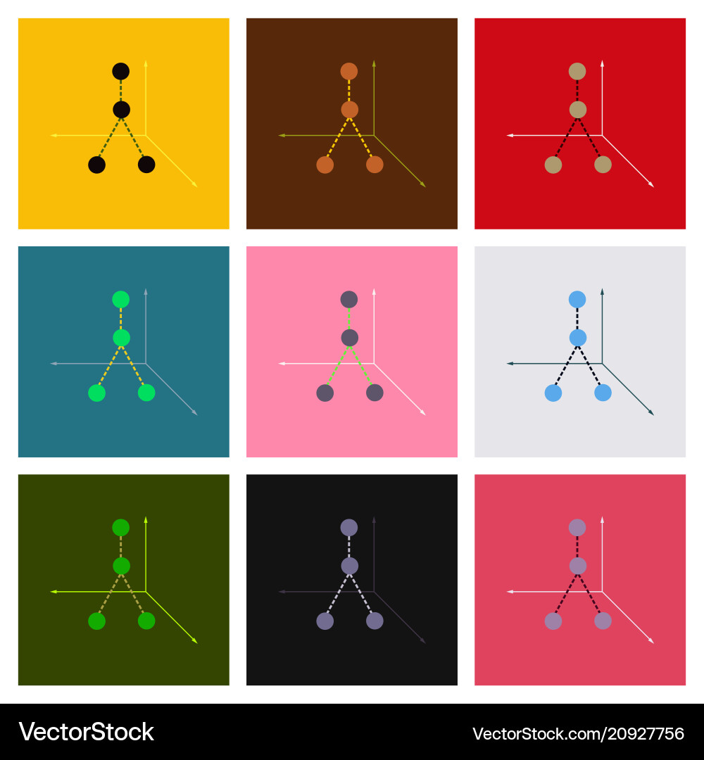 Minimalistic graphics with broken lines Minimalistic graphics with broken lines vector image