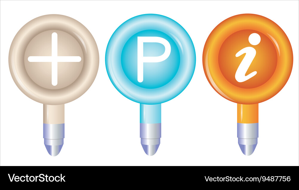 Navigation Pointers & Icons Vector Image
