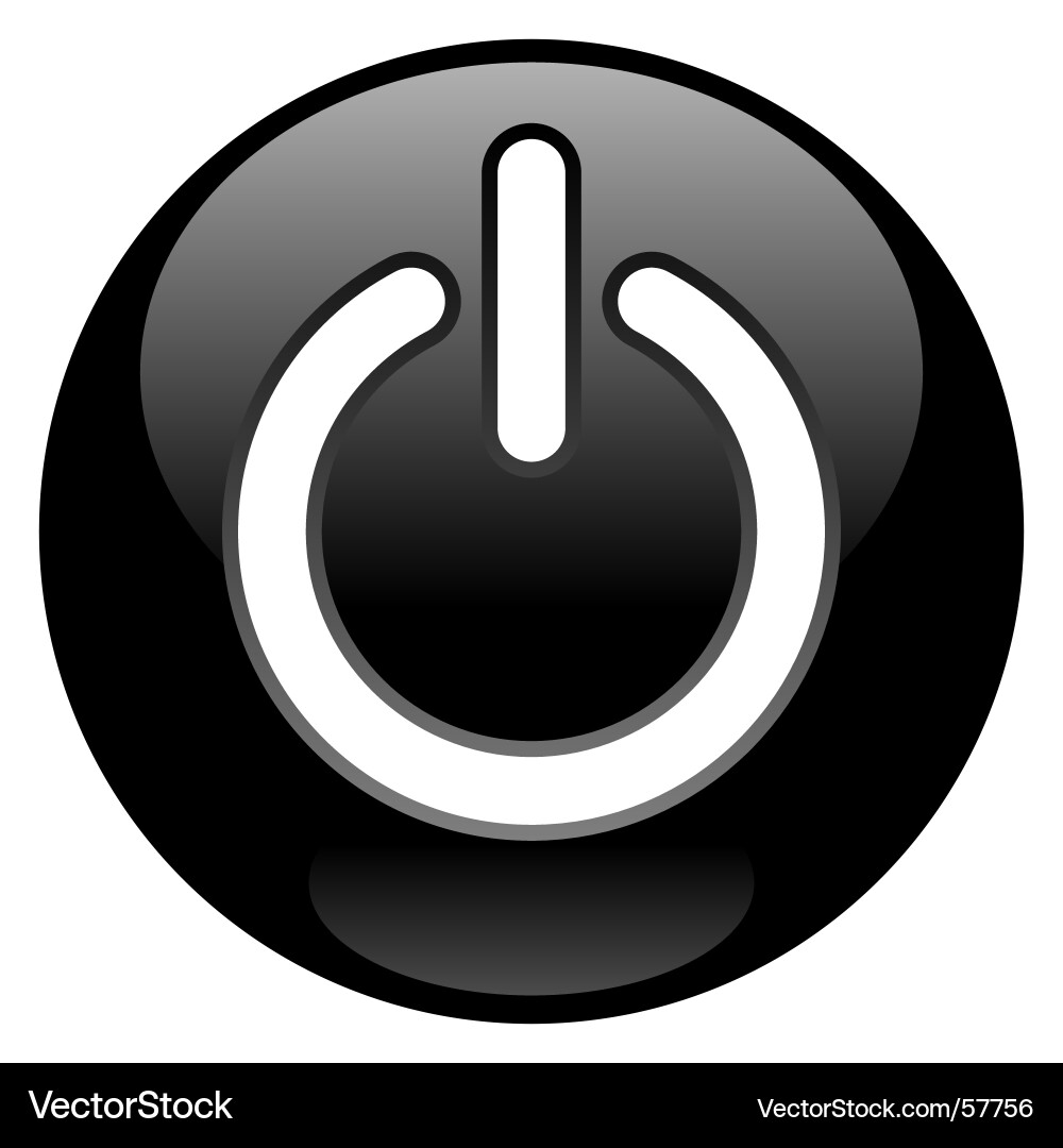 Power Button Icon Vector Image