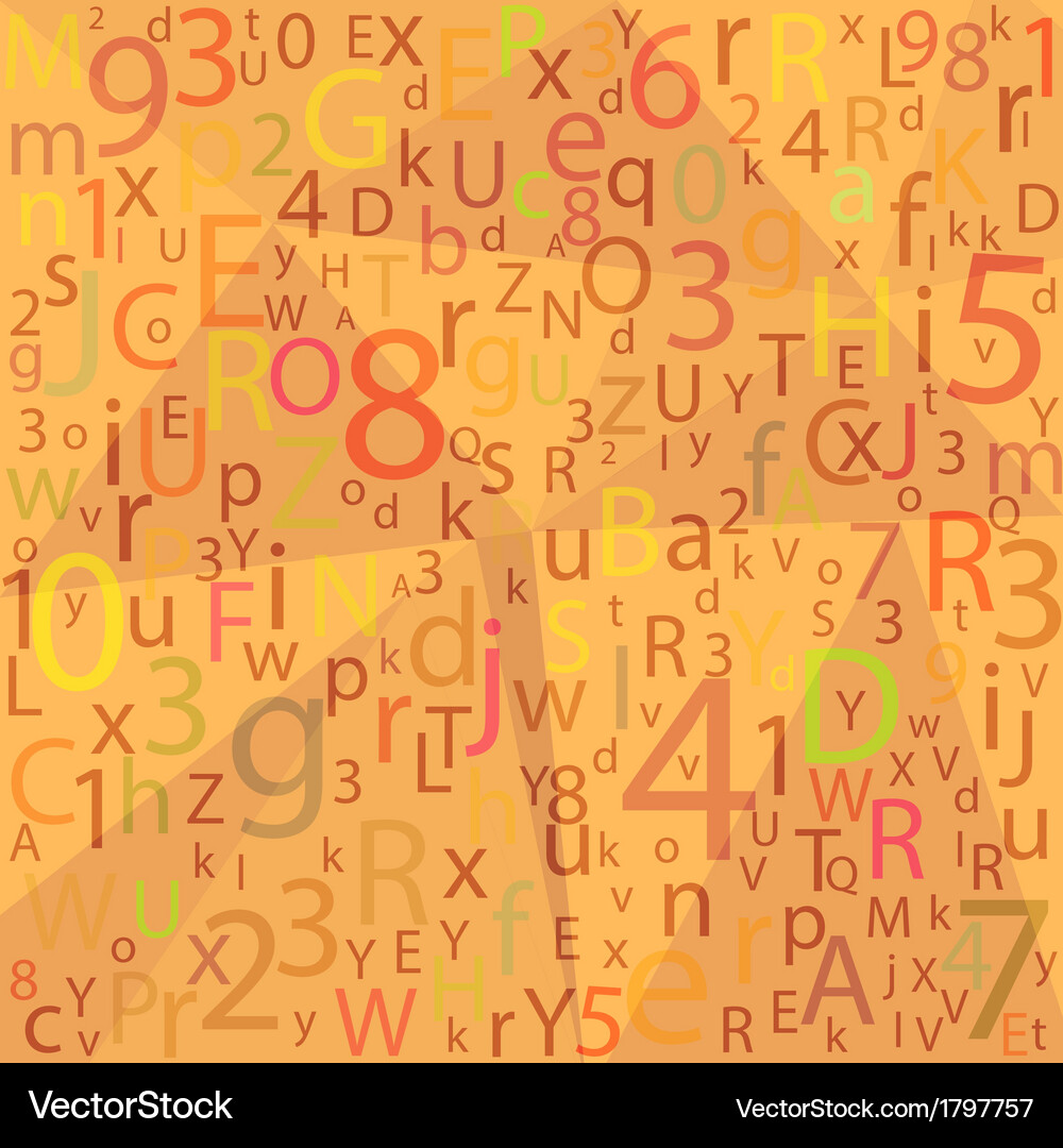 Abstract Alphabet Pattern Background Vector Image