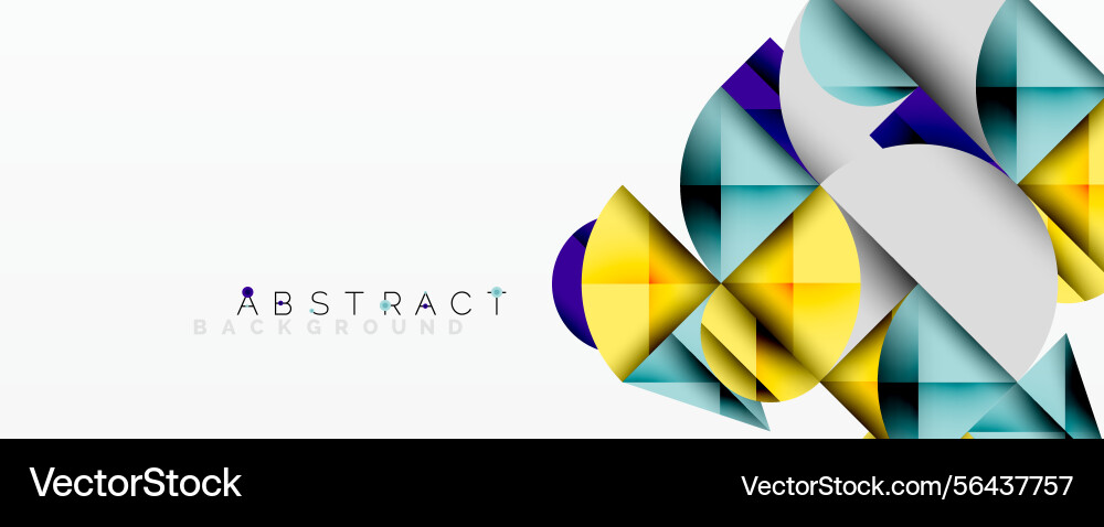 Geometric shapes create dynamic composition Geometric shapes create dynamic composition vector image